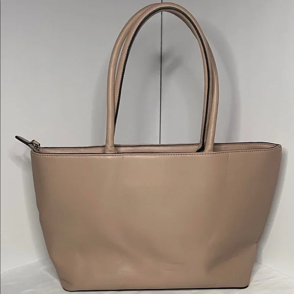 GUESS Quilted Taupe/Beige Leather-Look Tote - Picture 3 of 10